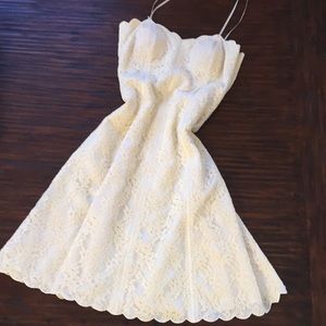 White House Black Market Champagne Dress